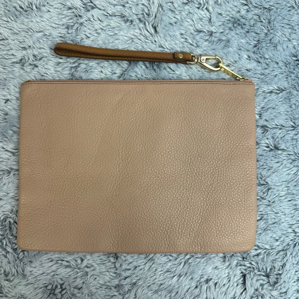 Fossil Large Multicolor Wristlet Striped Tan Oran… - image 2